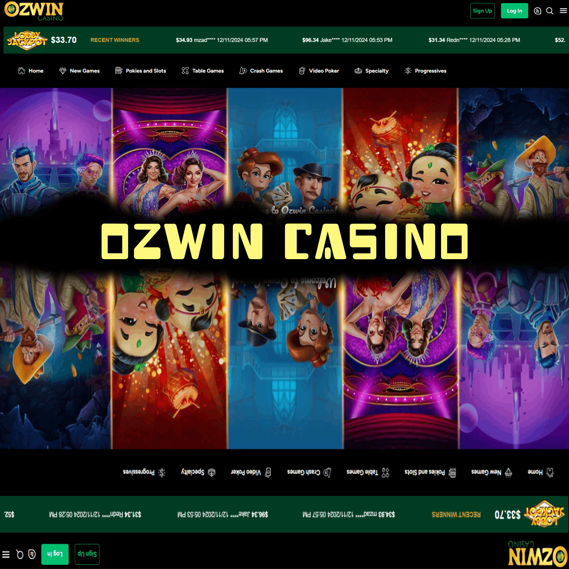 Ozwin Casino Official Website